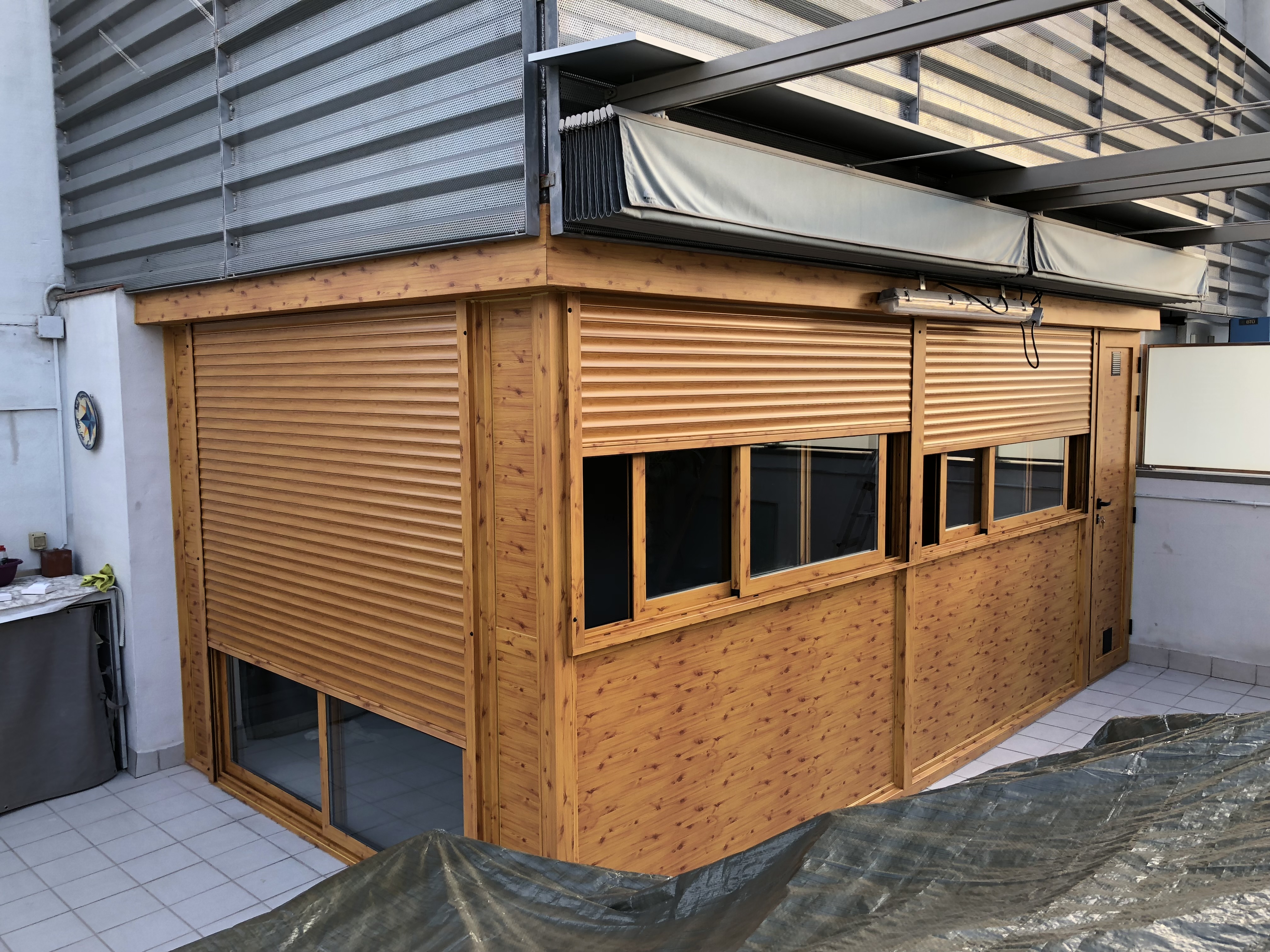 Cerramiento de aluminio y cristal